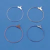 Ørering 30mm ant. kobber 3par