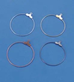 Ørering 30mm ant. kobber 3par