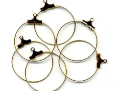 Ørering – 25mm 3 par – Gullfarget