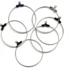 Ørering – 30mm 3 par – Sølvfarget