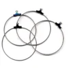 Ørering – 40mm 2 par – Sølvfarget