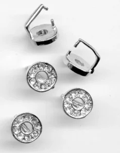 Ring med strass, klips 3par