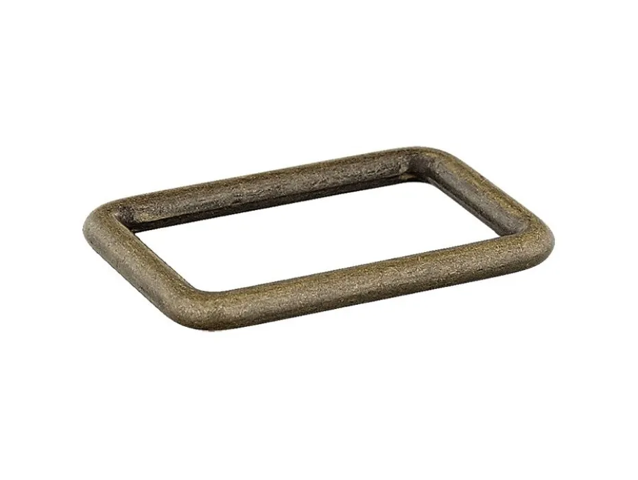 Ring rektanulær 500511 40mm 851 Antikk messing