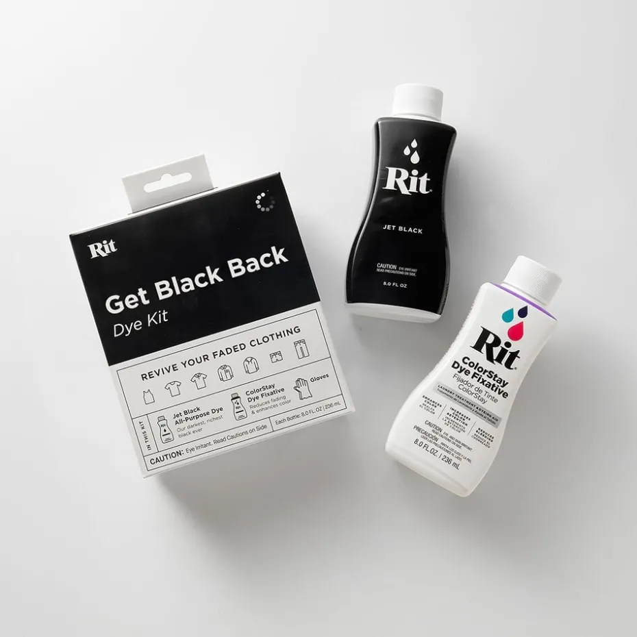 Rit Dye Tekstilfarge Sett – Get Black Back Dye kit
