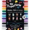Rit FreeFlow Dual-Tip Markers Sett 12stk – Mega Mix