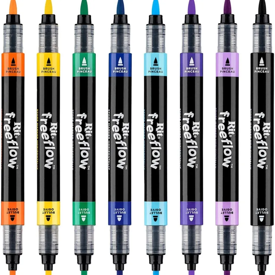 Rit FreeFlow Dual-Tip Markers Sett 12stk – Mega Mix