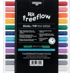 Rit FreeFlow Dual-Tip Markers Sett 12stk – Mega Mix