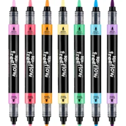 Rit FreeFlow Dual-Tip Markers Sett 7stk – Jellied Brights