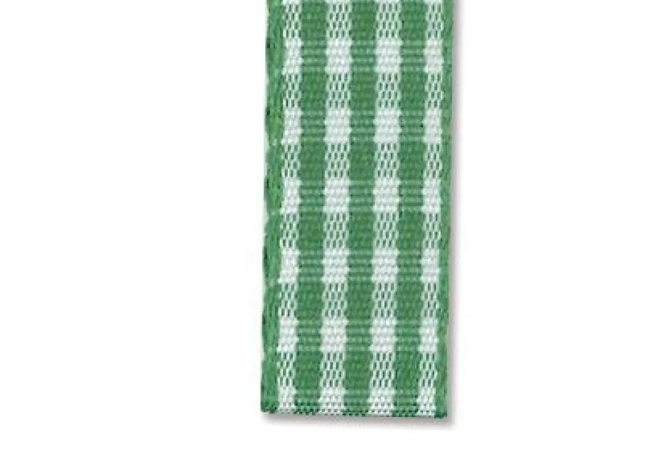 Rutete bånd 10mm – 39 Grønn – 10m