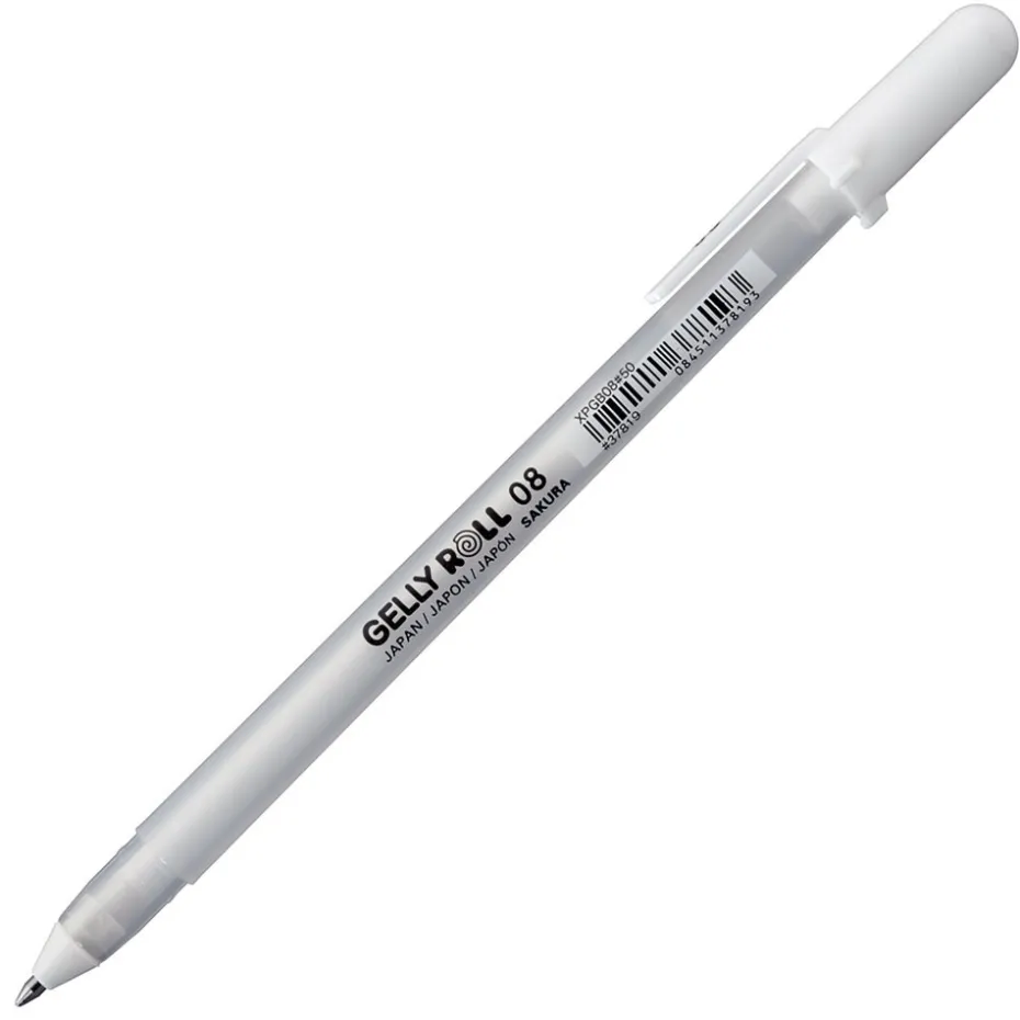 Sakura Gelly Roll Classic 08 Medium 0,4mm – 50 Hvit