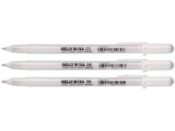 Sakura Gelly Roll Classic – Sett 3stk 05, 08, 10 – 50 Hvit