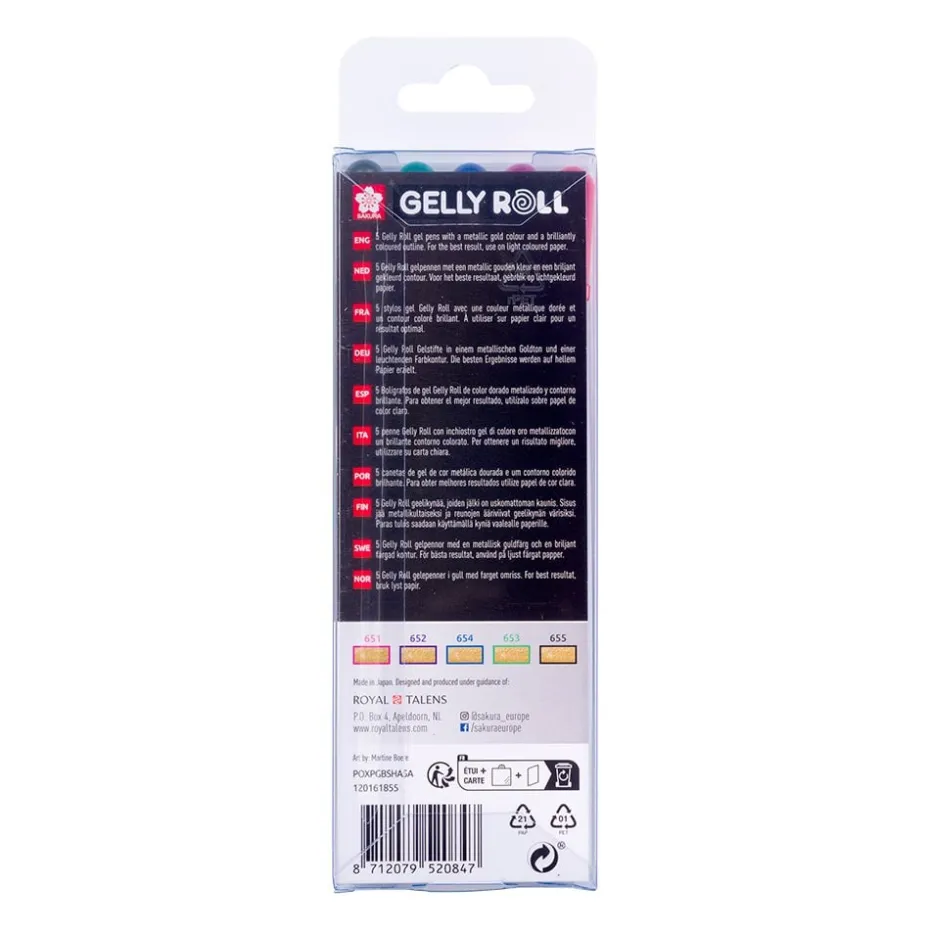 Sakura Gelly Roll Gold Shadow Sett – 5stk