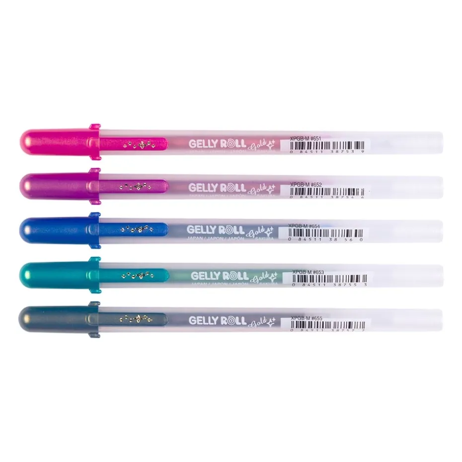 Sakura Gelly Roll Gold Shadow Sett – 5stk