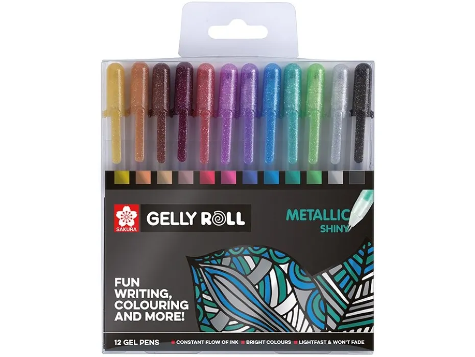 Sakura Gelly Roll Metallic Sett – 12stk