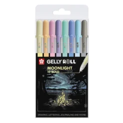 Sakura Gelly Roll Moonlight 10 Bold Sett 8stk – Pastell