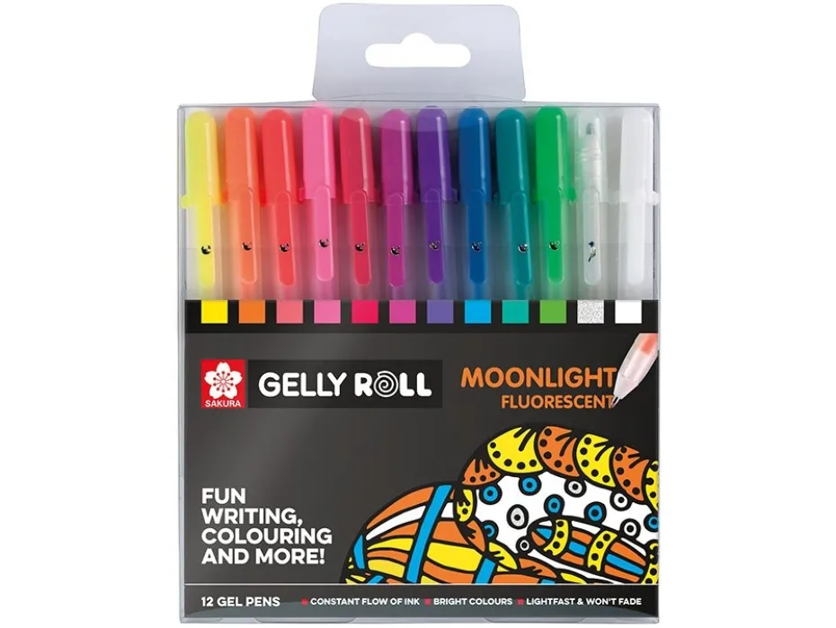 Sakura Gelly Roll Moonlight 10 Bold 0,5mm Sett – 12stk