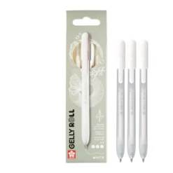 Sakura Gelly Roll Retractable – Classic Sett 3stk White