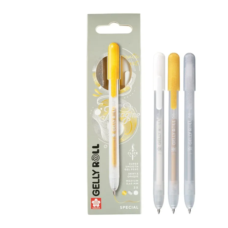 Sakura Gelly Roll Retractable – Mixed sett 3A