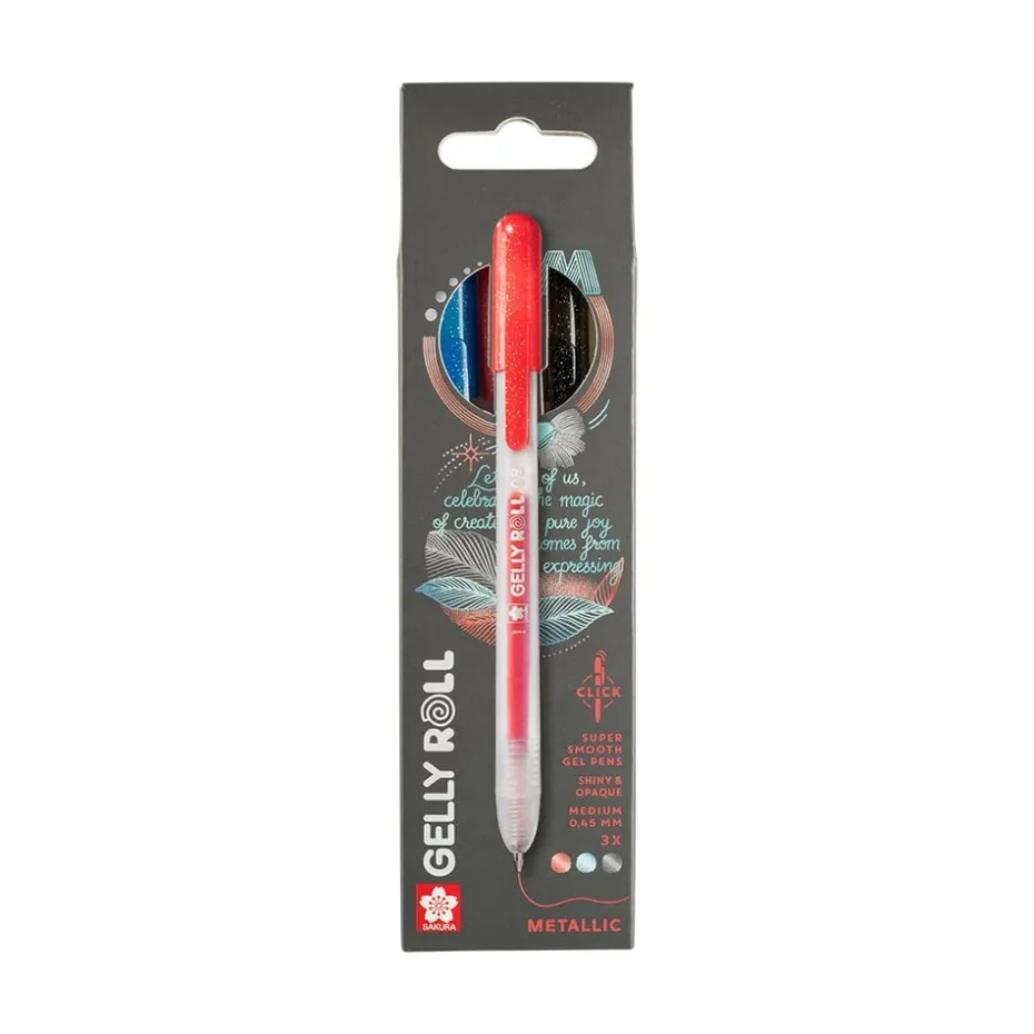 Sakura Gelly Roll Retractable – Metallic Sett 3stk A