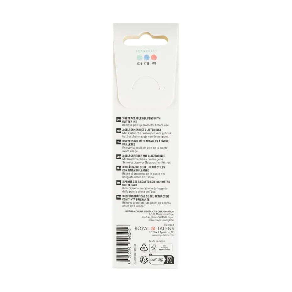 Sakura Gelly Roll Retractable – Stardust Sett 3A