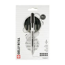 Sakura Gelly Roll Retractable – Classic Sett 10stk Black
