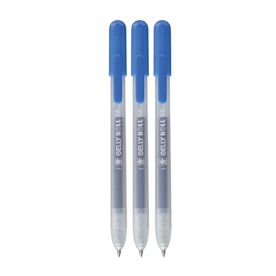 Sakura Gelly Roll Retractable – Classic Sett 3stk Blue