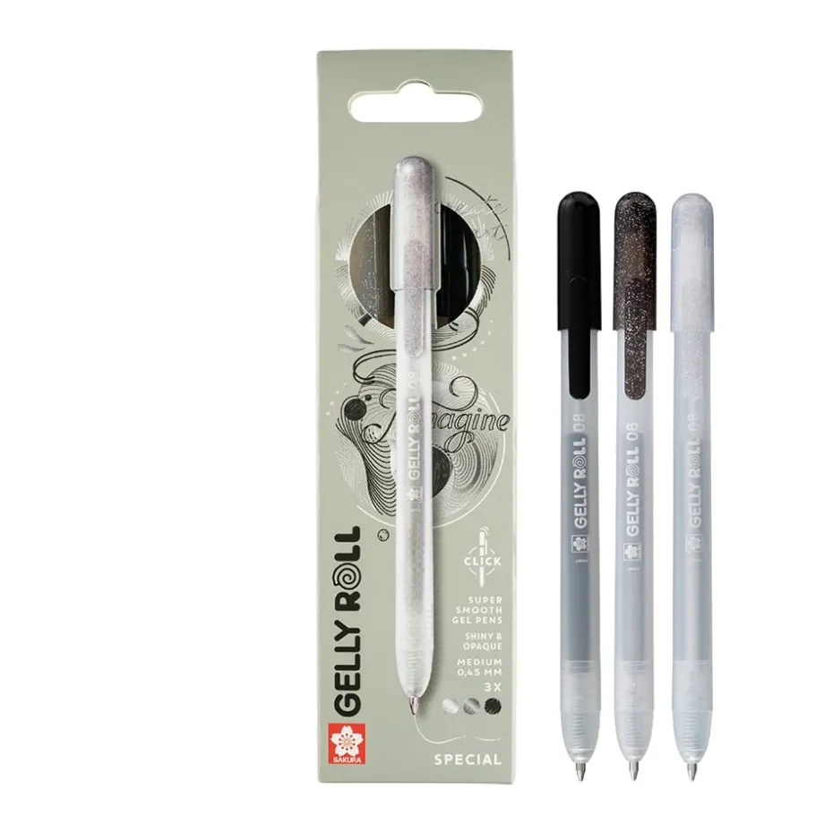 Sakura Gelly Roll Retractable – Mixed sett 3B