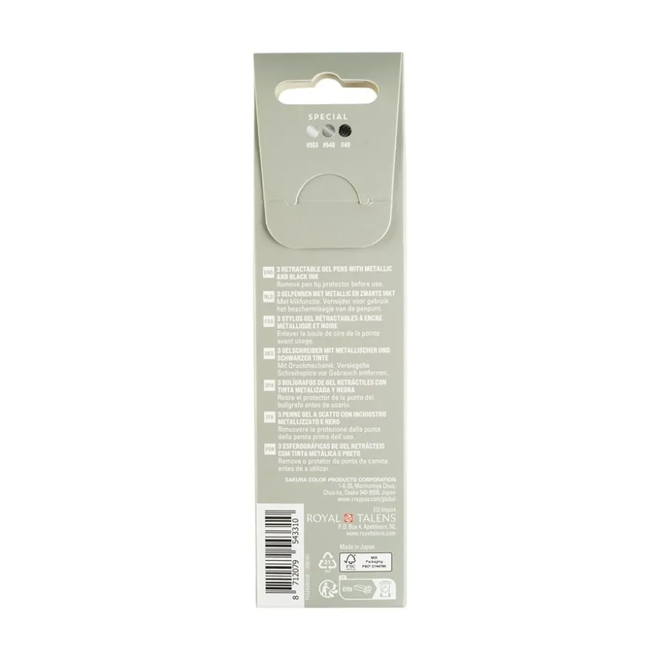 Sakura Gelly Roll Retractable – Mixed sett 3B