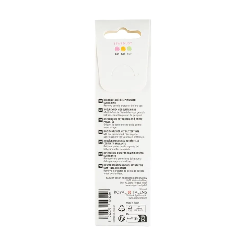 Sakura Gelly Roll Retractable – Stardust Sett 3B