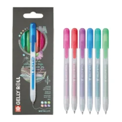 Sakura Gelly Roll Retractable – Metallic Sett 6 stk
