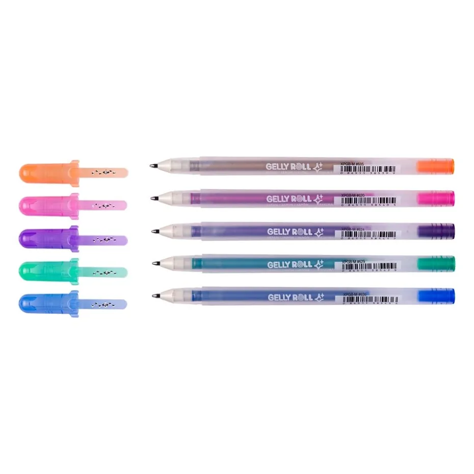 Sakura Gelly Roll Silver Shadow Sett – 5stk