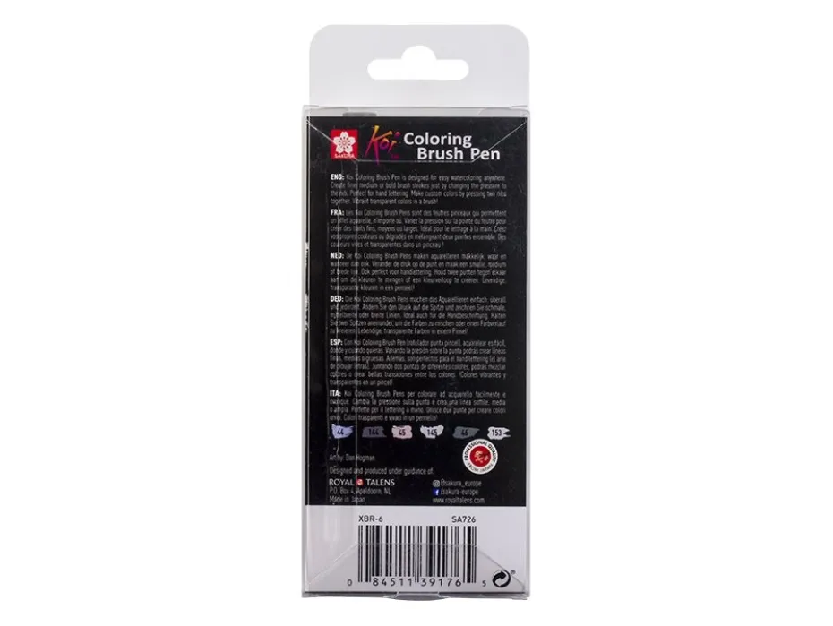 Sakura KOI Coloring Brush Pen Sett 6stk – Urban