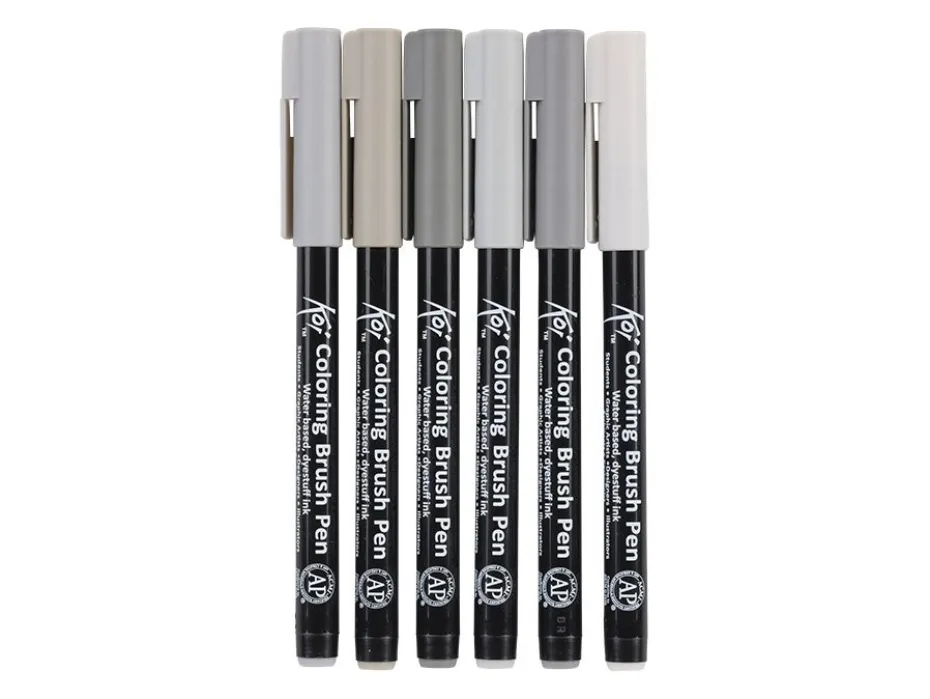 Sakura KOI Coloring Brush Pen Sett 6stk – Urban