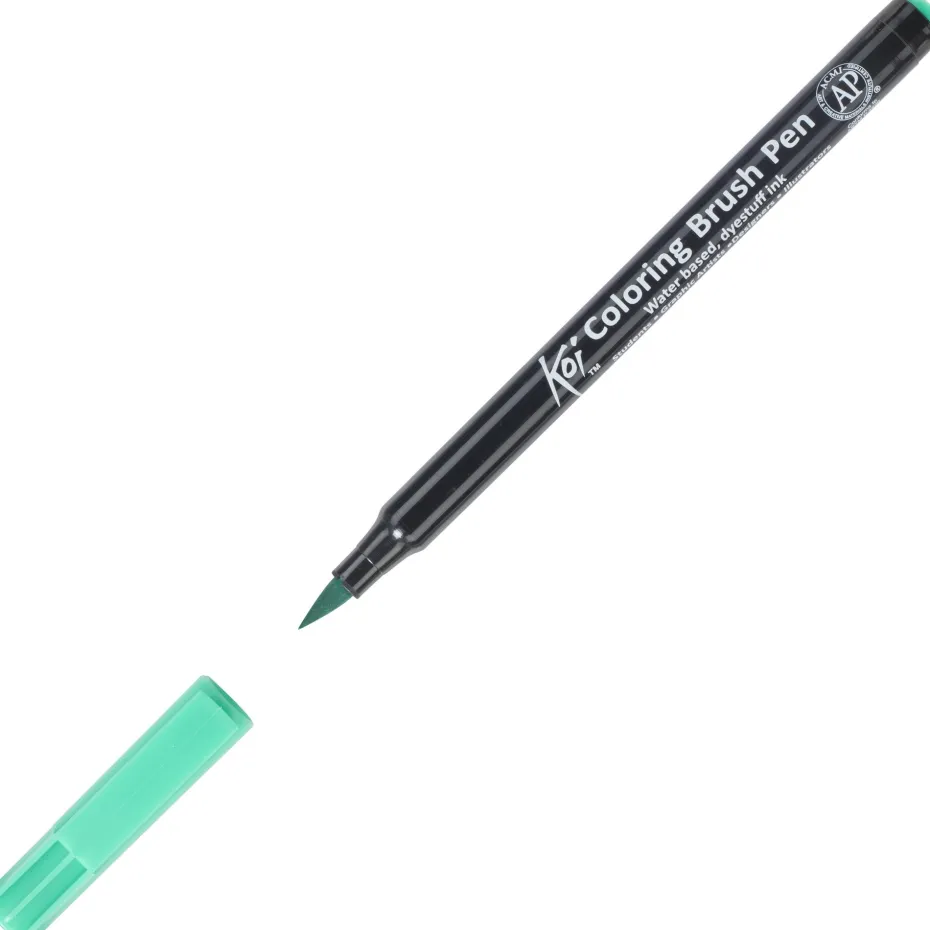 Sakura KOI Coloring Brush Pen – 28 Blue Green Light