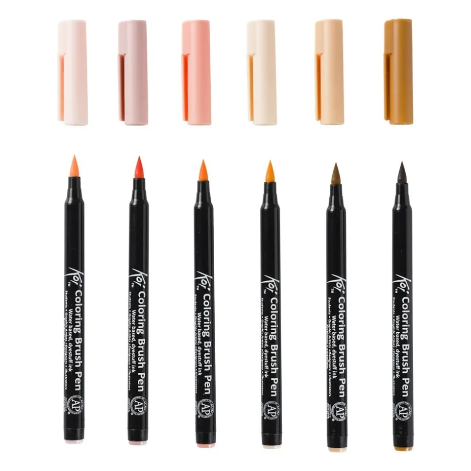 Sakura KOI Coloring Brush Pen Sett 6stk – Manga