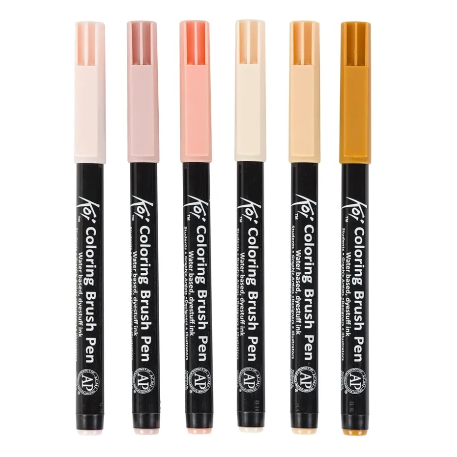Sakura KOI Coloring Brush Pen Sett 6stk – Manga