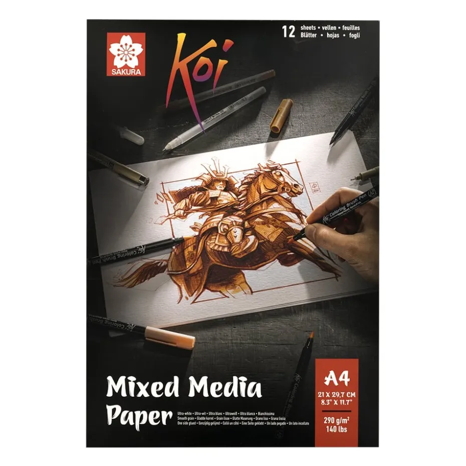 Sakura Koi – Mixed Media Paper – A4 290g/m – 12ark
