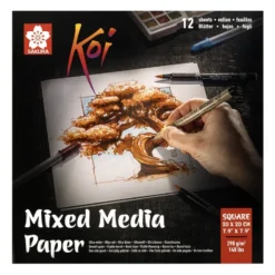 Sakura Koi – Mixed Media Paper – 20x20cm 290g/m – 12ark