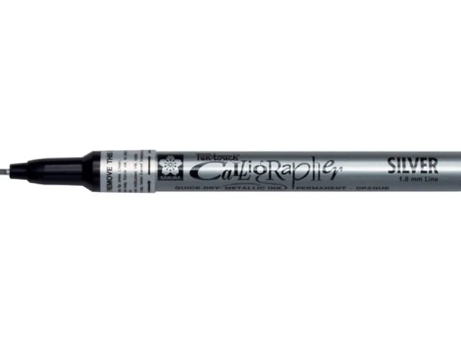 Sakura Pen-Touch Calligrapher – Fine – 53 Sølv