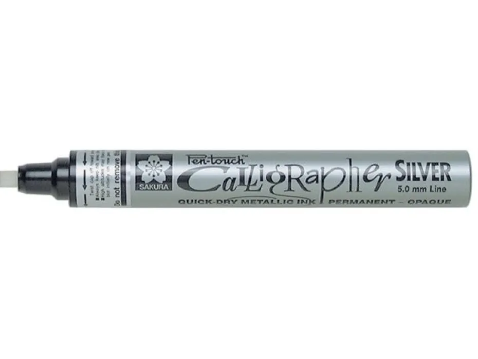 Sakura Pen-Touch Calligrapher – Medium – 53 Sølv