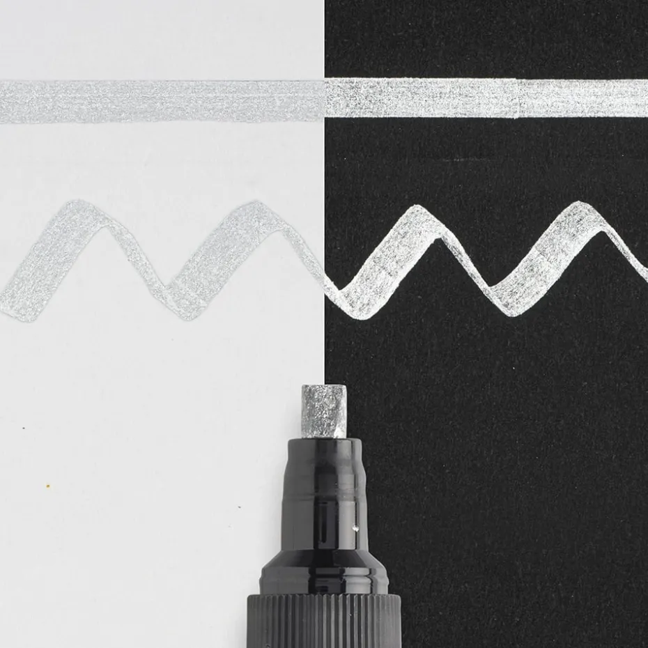 Sakura Pen-Touch Calligrapher – Medium – 53 Sølv