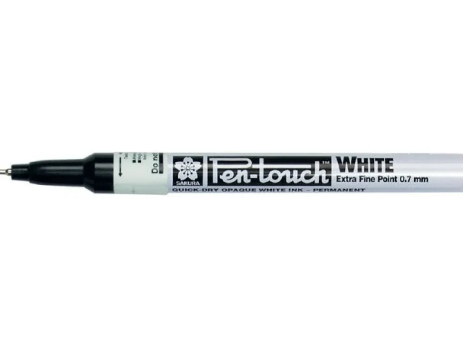 Sakura Pen-Touch – Extra Fine 0,7mm – Hvit