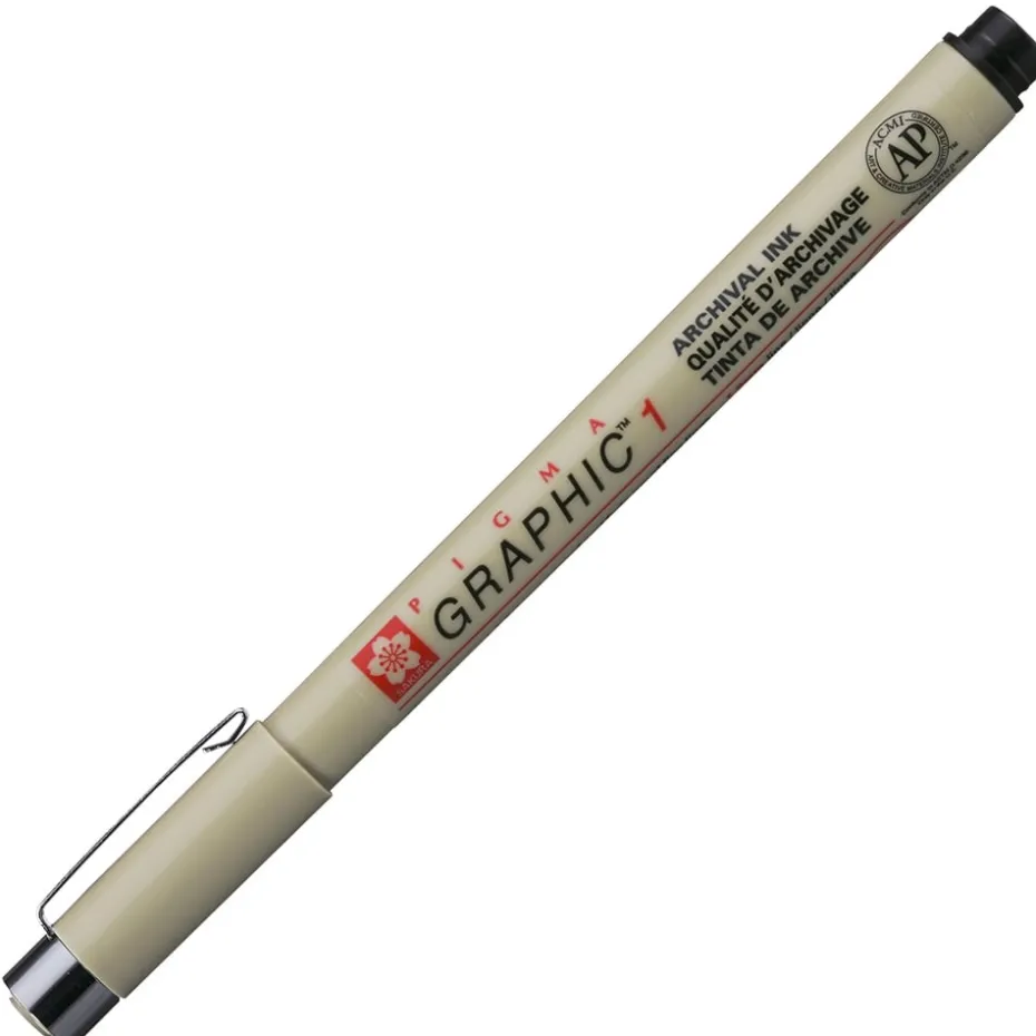 Sakura Pigma Graphic 1,0mm – #49 Sort