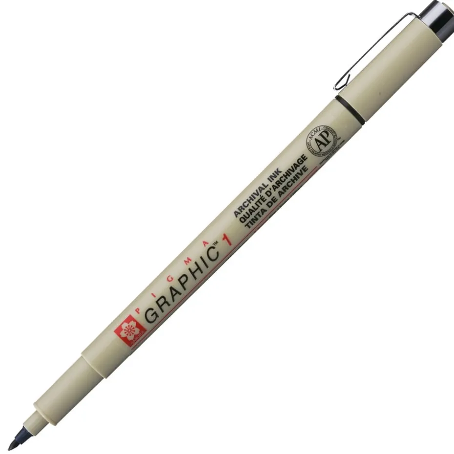 Sakura Pigma Graphic 1,0mm – #49 Sort