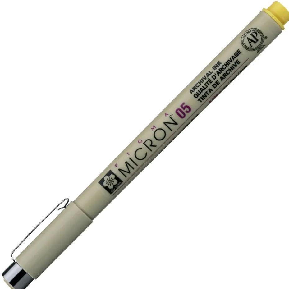 Sakura Pigma Micron 05 – 0,45mm – 3 Gul