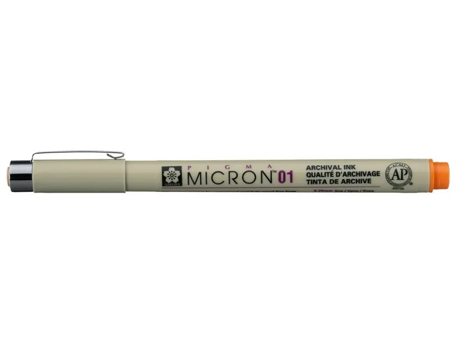 Sakura Pigma Micron 01 – 0,25mm – 5 Oransje