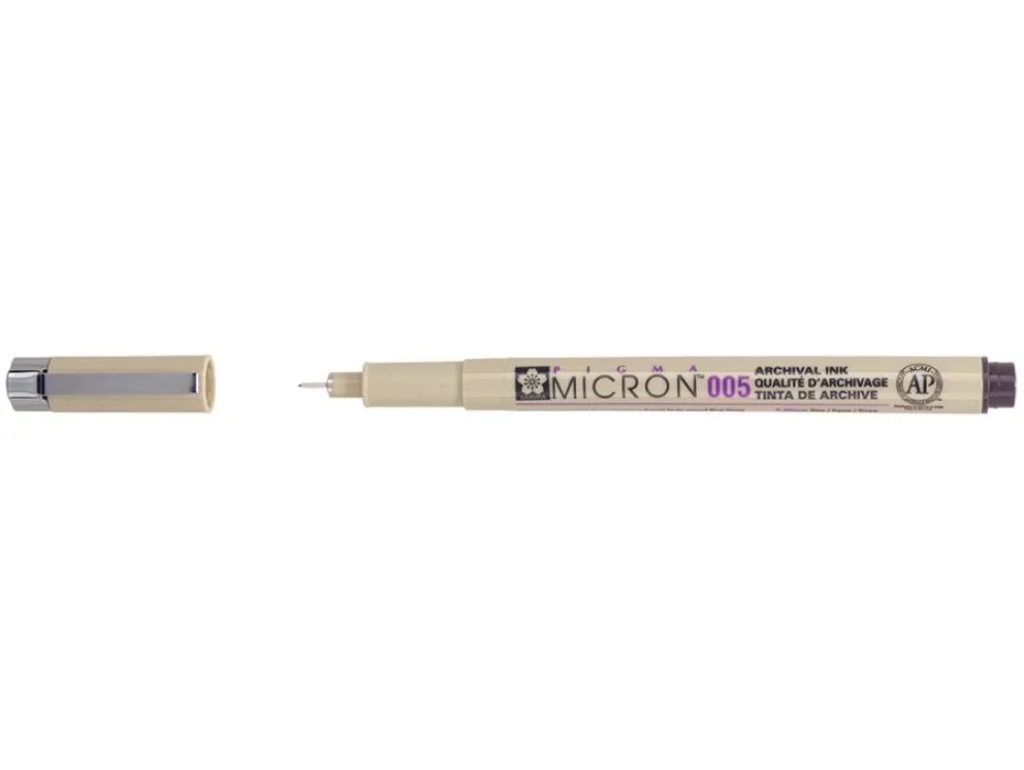 Sakura Pigma Micron 005 – 0,20mm – 117 Sepia (mørk brun)