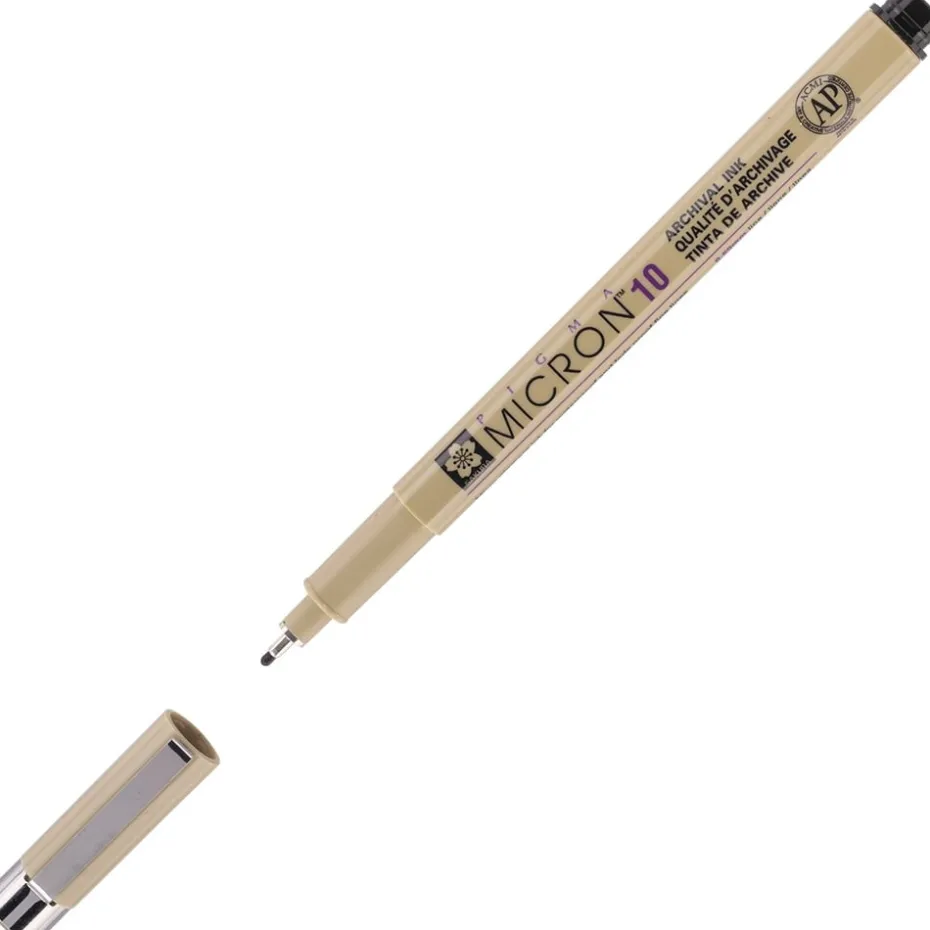 Sakura Pigma Micron 10 – 0,60mm – 49 Sort