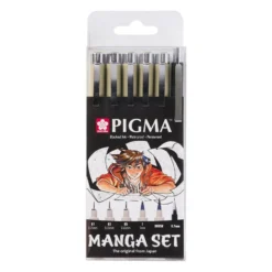Sakura Pigma Micron Sett – Manga Tool Set 6stk
