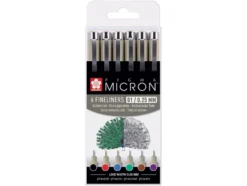 Sakura Pigma Micron Sett 6stk – 01 ass. farger